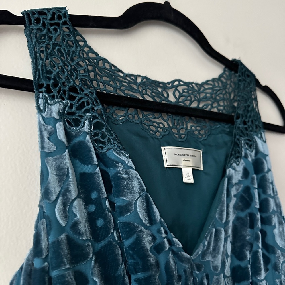 Moulinette Soeurs Blue Midi Dress - Picture 5 of 13